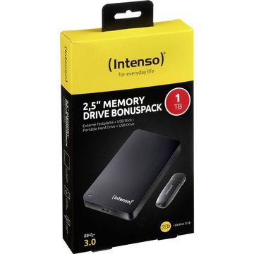 Intenso MemoryDrive 1 TB USB 3 inkl. 32GB USB-Stick HDD-Festplatte, inkl. 32 GB USB-Stick