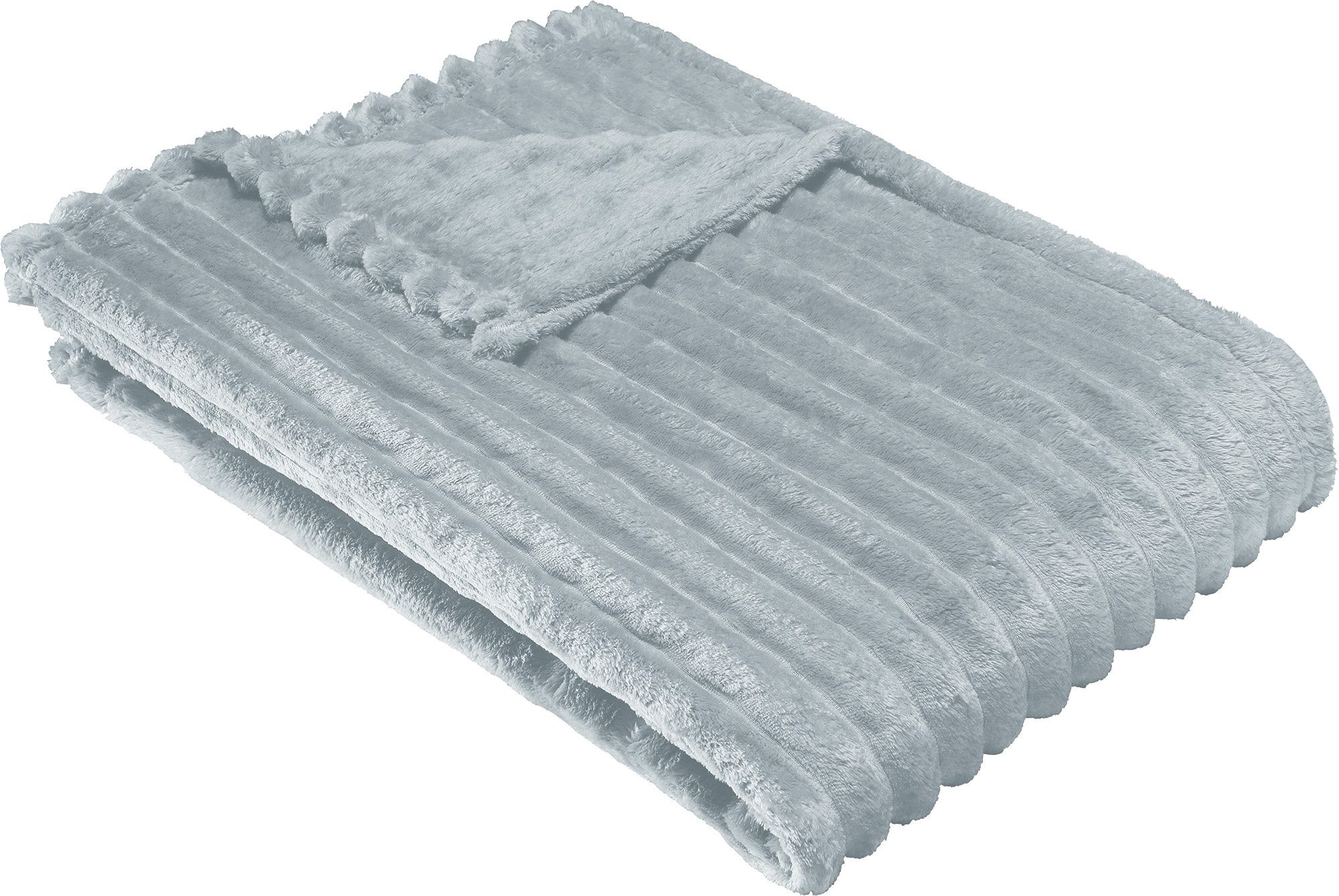 Wohndecke Wohndecke "Aosta", Erwin Müller, Fleece in Cordoptik Uni günstig online kaufen