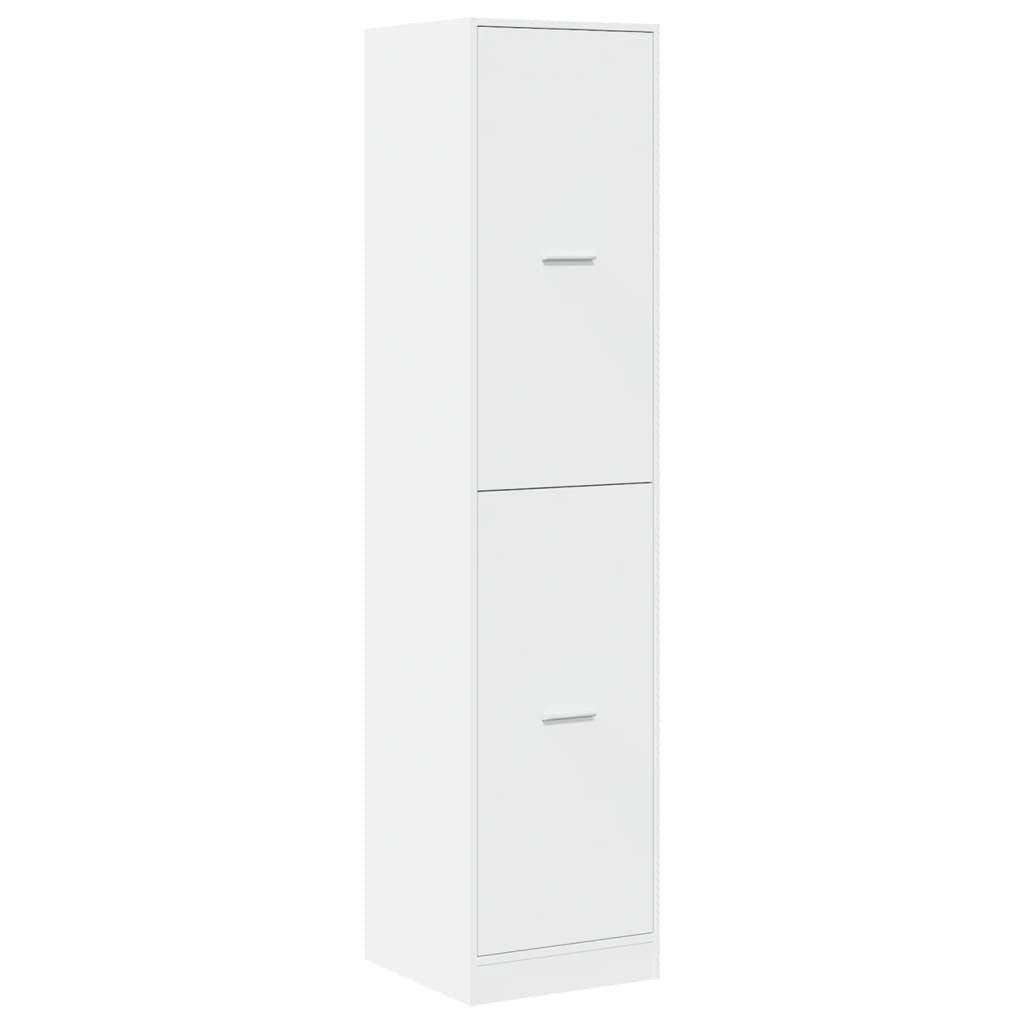 vidaXL Apothekerschrank 40 x 41 x 1745 cm Apothekerschrank Weiß 40x41x174,5 cm Spanplatte