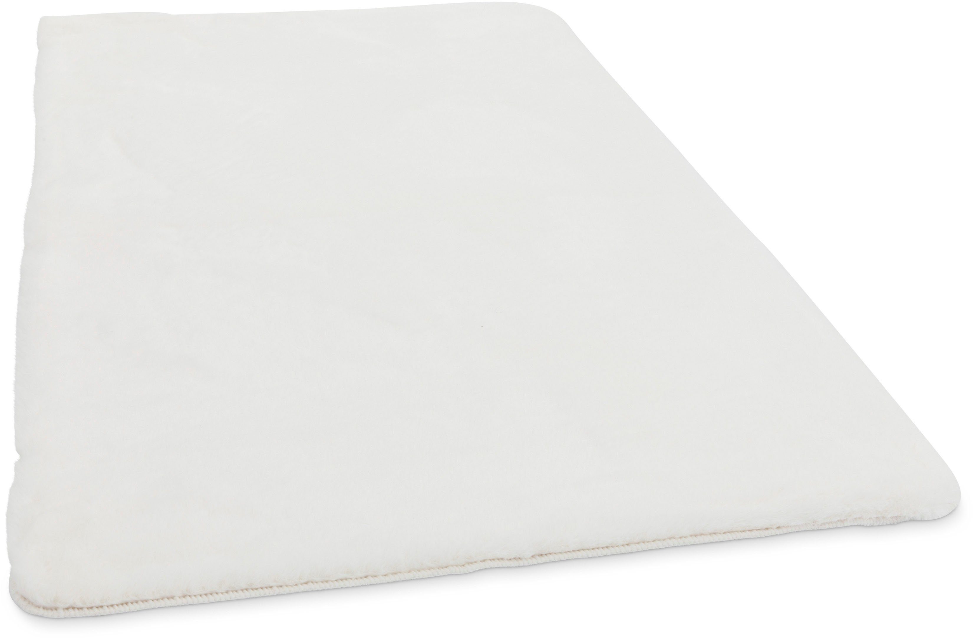 Gino Falcone Badematte Sara, Höhe 25 mm, rutschhemmend beschichtet, fußbodenheizungsgeeignet, Polyester, rechteckig, Badteppich, Fell-Optik, besonders weich, eckig & rund erhältlich