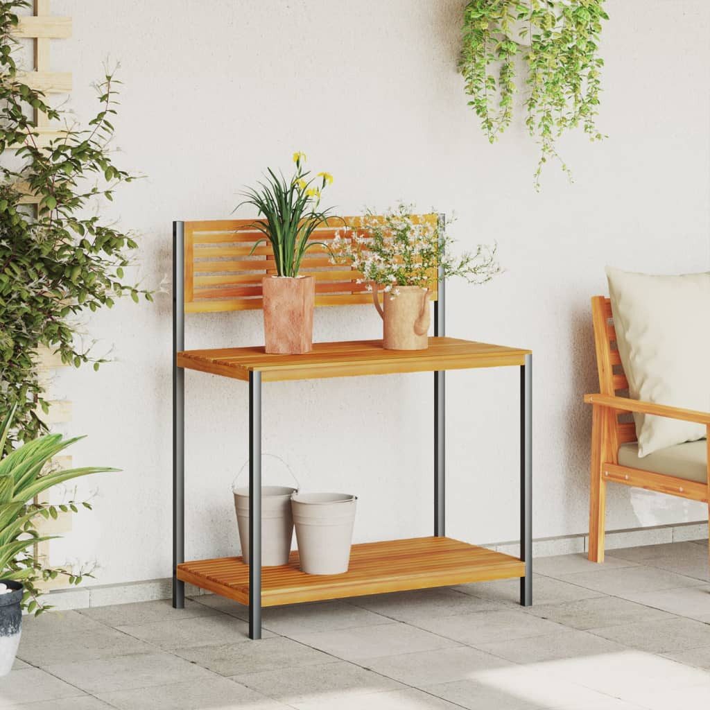 vidaXL Blumenständer Garten-Arbeitstisch 90x50x110 cm Massivholz günstig online kaufen