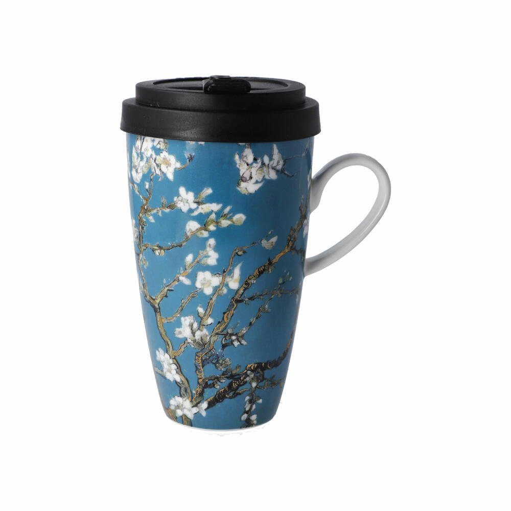 Coffee-to-go-Becher Künstlertasse Vincent van Gogh - Mandelbaum blau