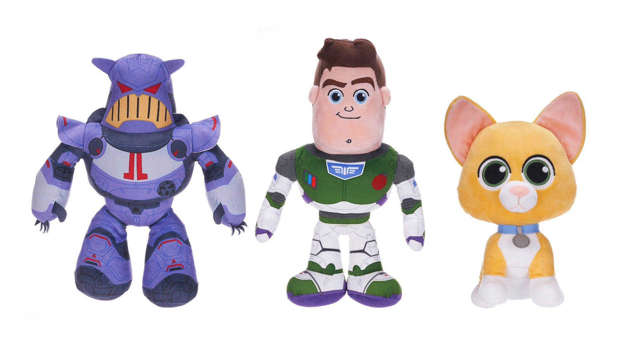 Whitehouse Leisure International Ltd Kuscheltier Buzz Lightyear Plüschfigur 30 cm, Sox oder Imperator Zurg Plüschtier, Pixar Sammelfigur offizielles Lizenzprodukt Disney