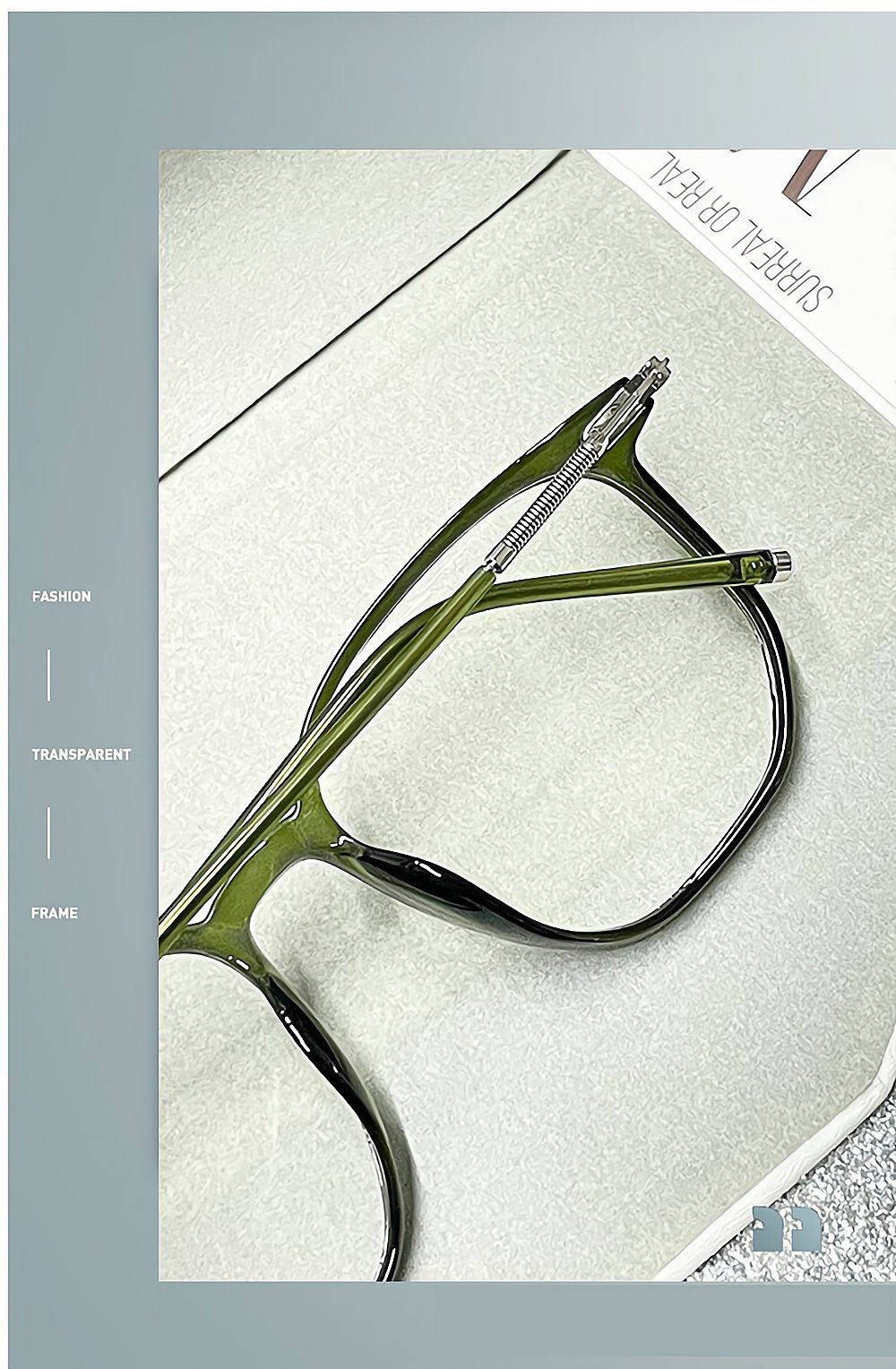 PACIEA Brille Blaulichtfilter Transparent Computerbrille Damen grün Herren Ultraleicht