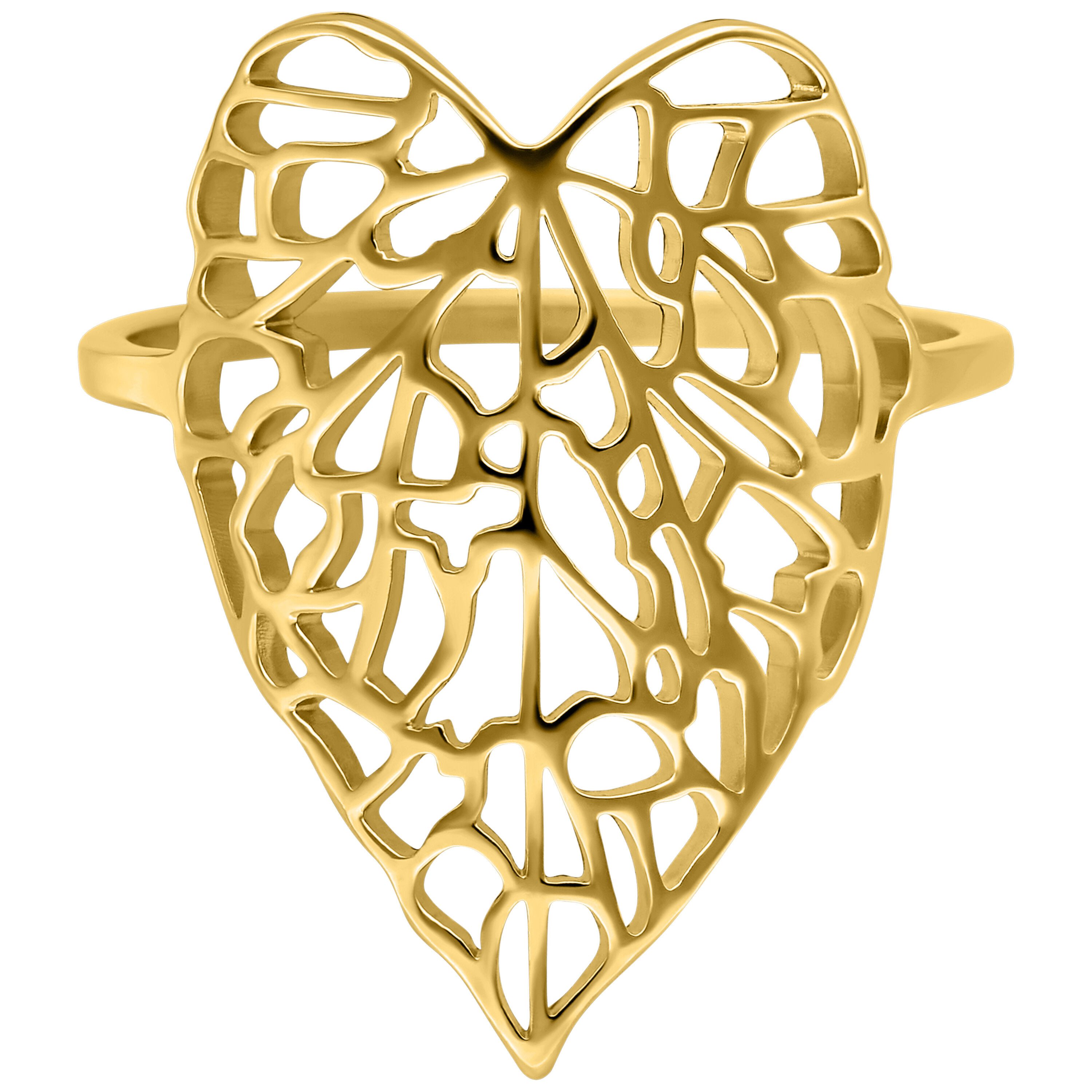 Fingerring Lovely Leaf Ring - Gold, 20,0 mm