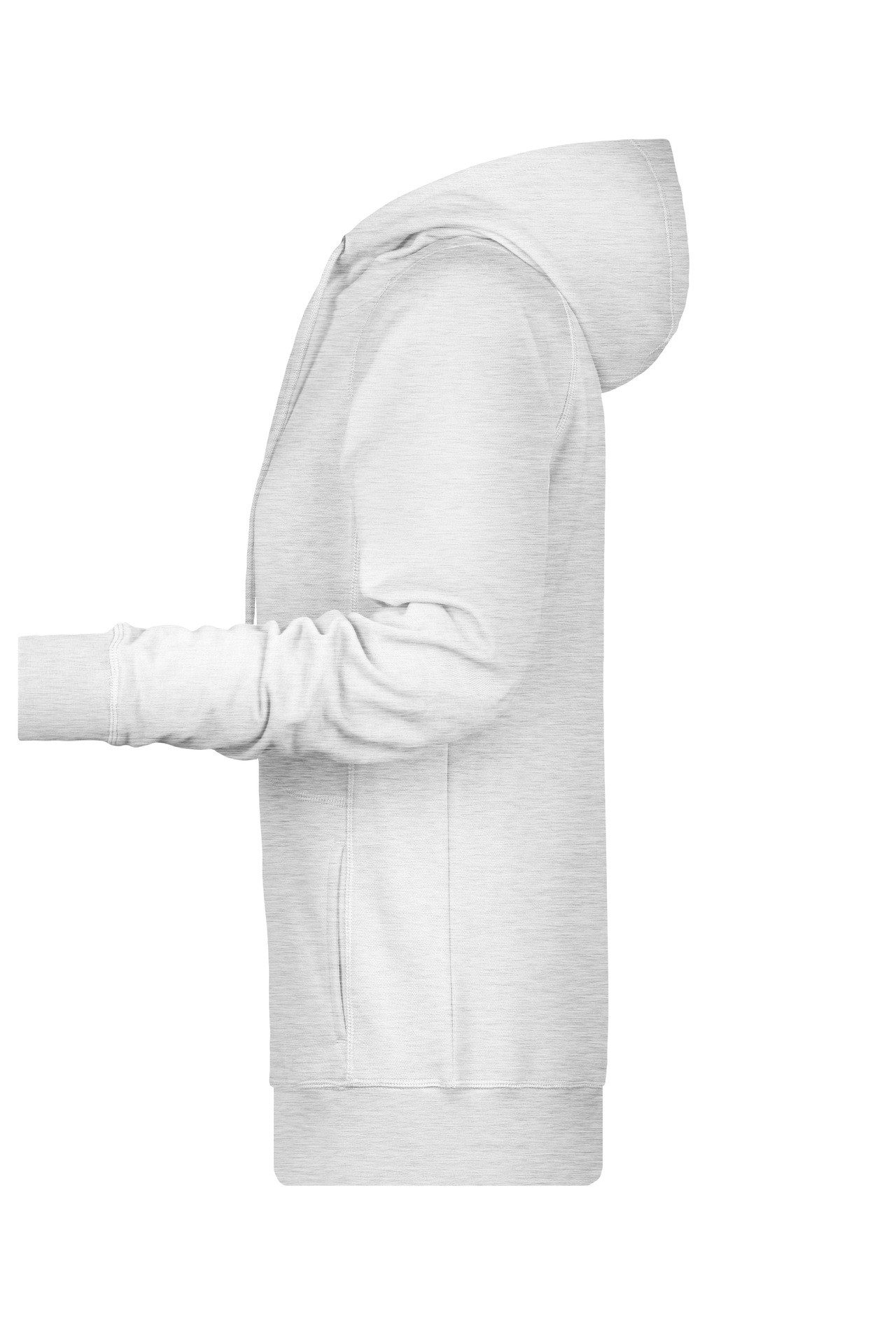 James & Nicholson Kapuzensweatshirt Hochwertiger Hoody aus Bio-Baumwolle mit tailliertem Schnitt 8023 mit Kängurutasche und Kapuze