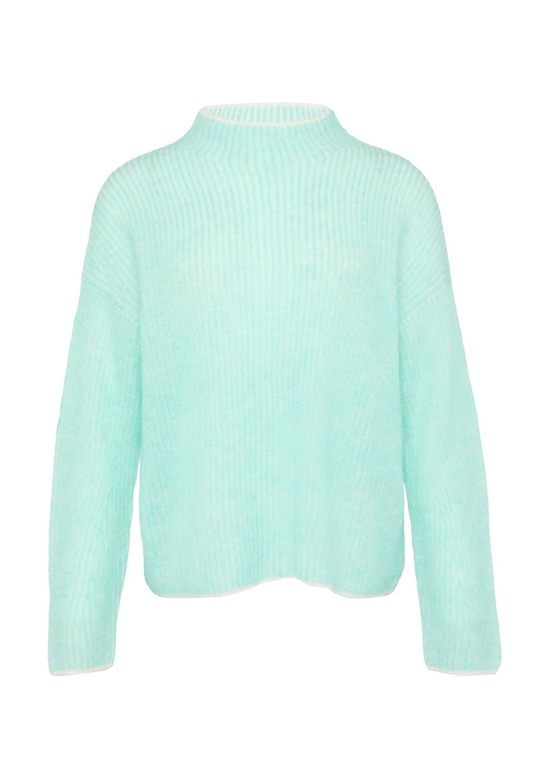 s.Oliver BLACK LABEL Strickpullover - Damenpullover aus Alpakamix – weicher Rippstrick mit Stehkrage