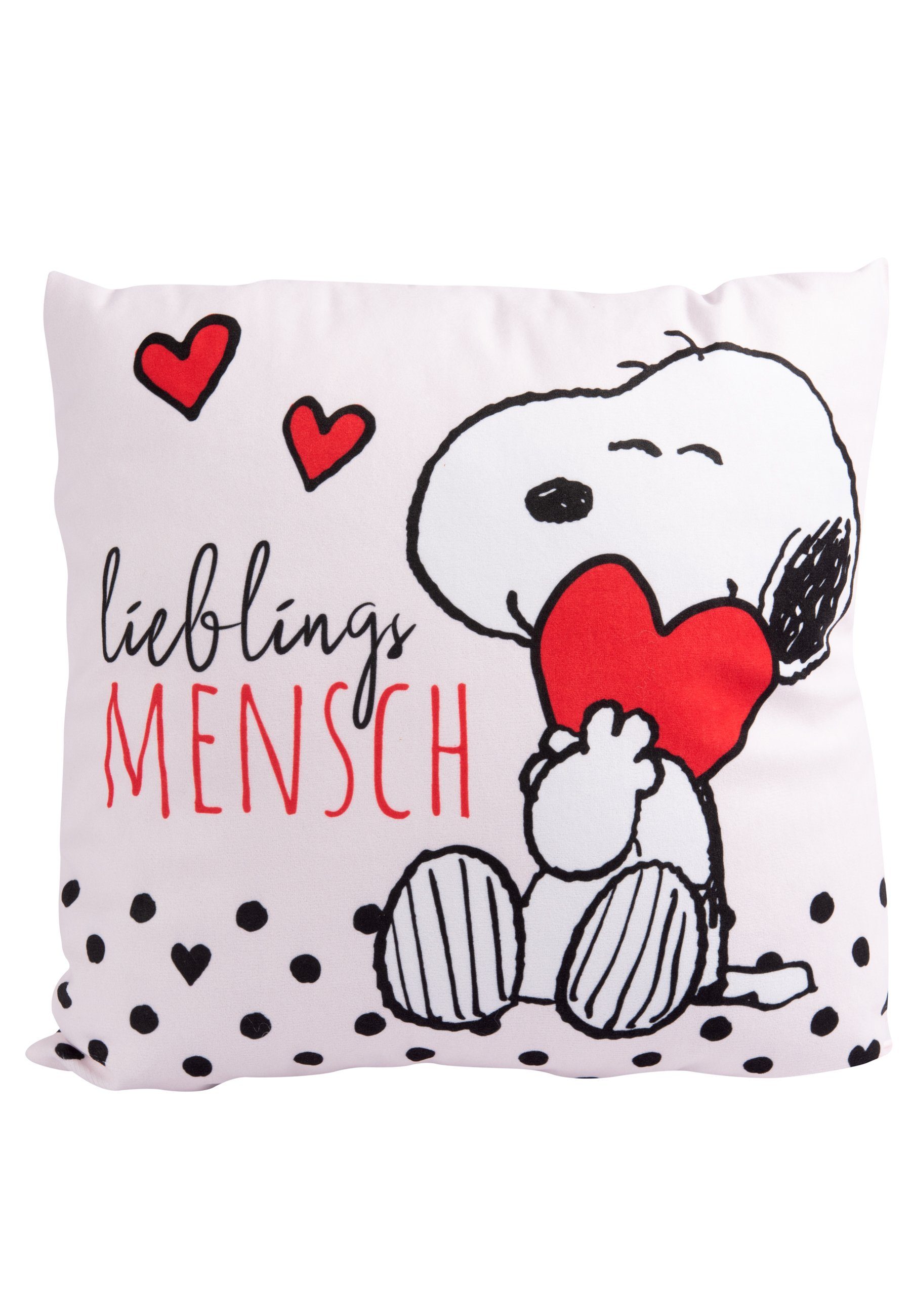 United Labels® Dekokissen Peanuts Snoopy - Lieblingsmensch
