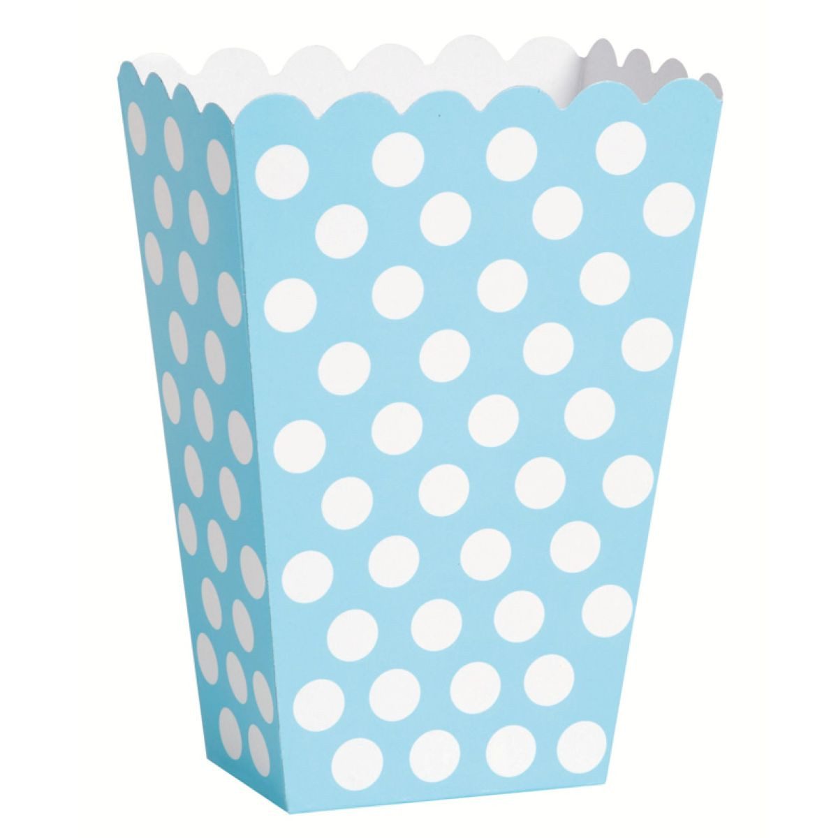 Unique Industries Inc. Hängedekoration Snackbox Dots 8Stk./9x14cm Hellblau