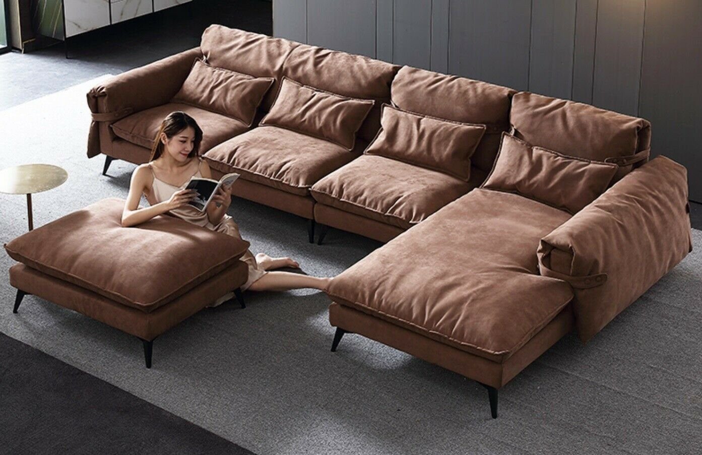 JVmoebel Ecksofa, Luxus Sofa-Eckset Wohnzimmer Polsterung modernes L-Form