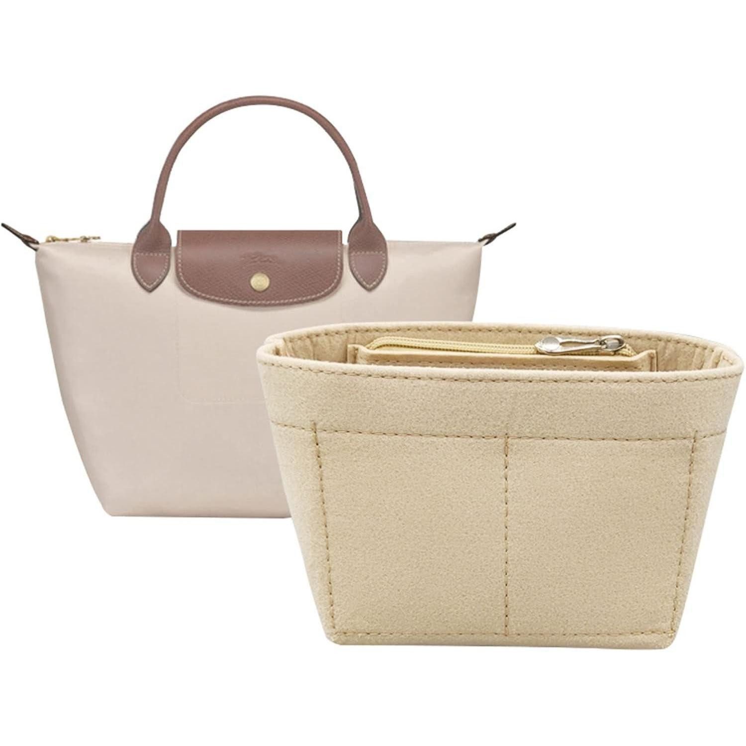 LuxusKollektion Taschenorganizer Handtaschen Organizer Einsatz Single handle mini Mini Beige