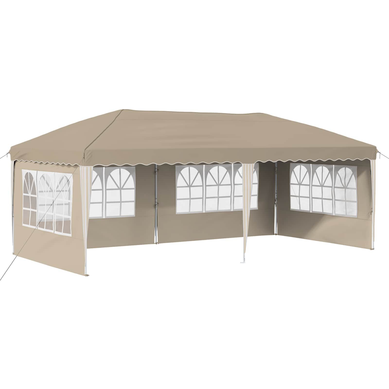 vidaXL Partyzelt Pop-up Partyzelt 575 x 289 x 245 cm Creme
