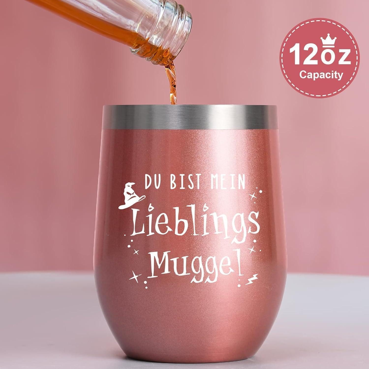 LuxusKollektion Coffee-to-go-Becher Kaffeebecher 350ml 12oz 12oz (350ml) Lieblings Muggel - Roségold
