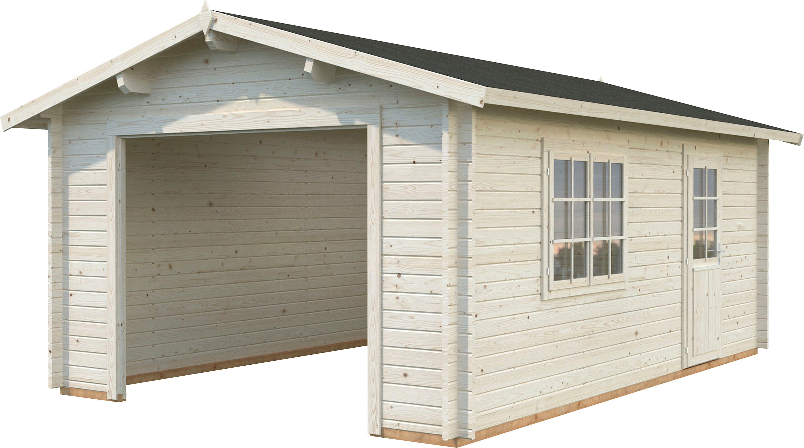 Palmako Garage Irene/Roger, BxTxH: 426x598x276 cm, ohne Tor, transparent | Garagen