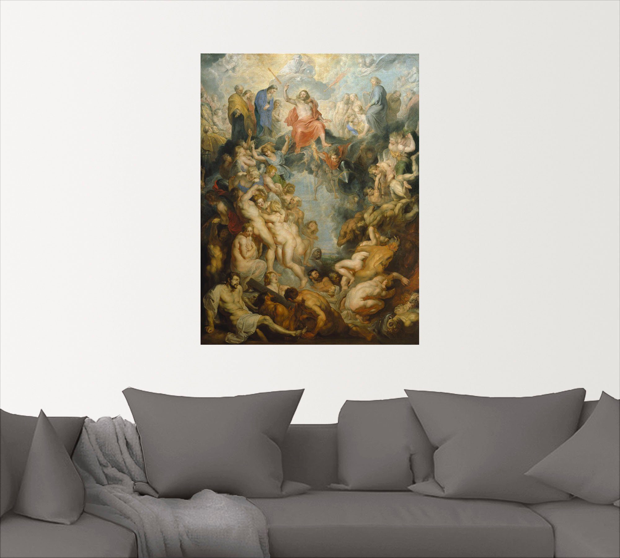 Artland Wandbild Das große Jüngste in versch. (1 St), Wandaufkleber Leinwandbild, Poster oder als Religion Gericht. 1617, Größen
