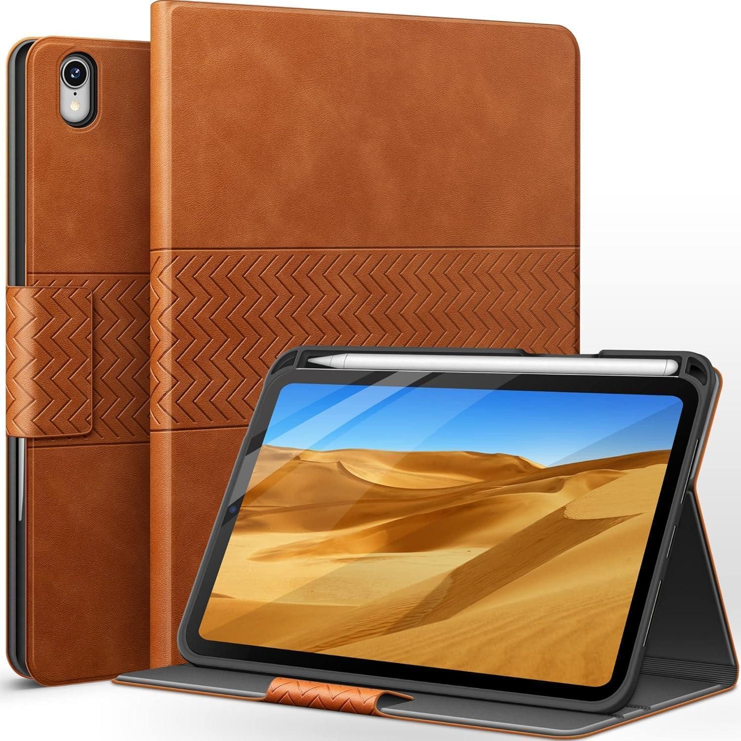 AUAUA Tablet-Hülle Hülle iPad mini 8.3Zoll 7 6 Stand Stifthalter Magnet Braun