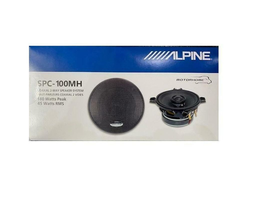 ALPINE SPC-100MH 10 cm (4-Zoll) 2-Wege-Koaxial-Lautsprechersystem Auto-Lautsprecher (45 W, 10 cm)