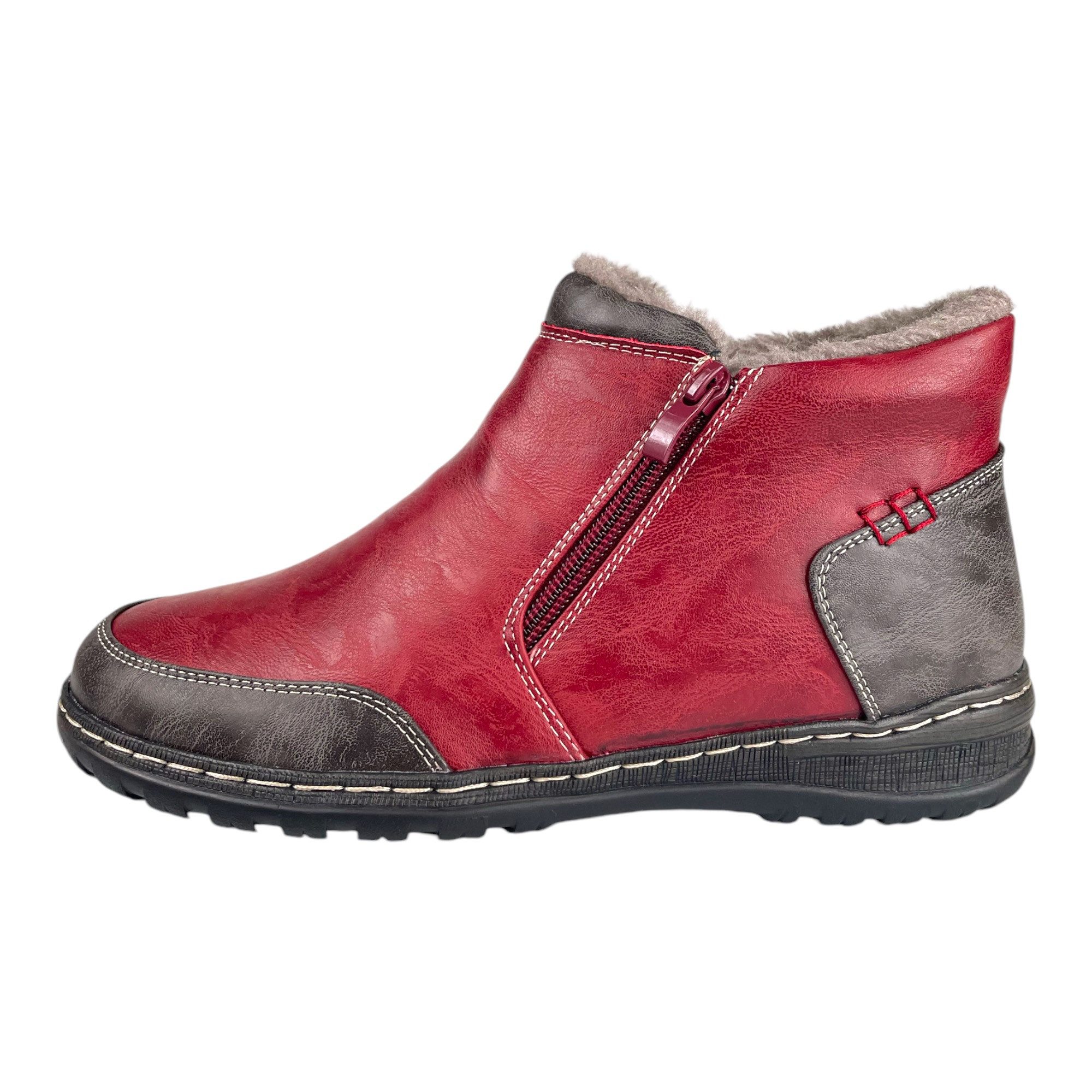 Taschen4life Damen Stiefelette 9680 Stiefelette 2 farbig, warm gefüttert, 2 günstig online kaufen
