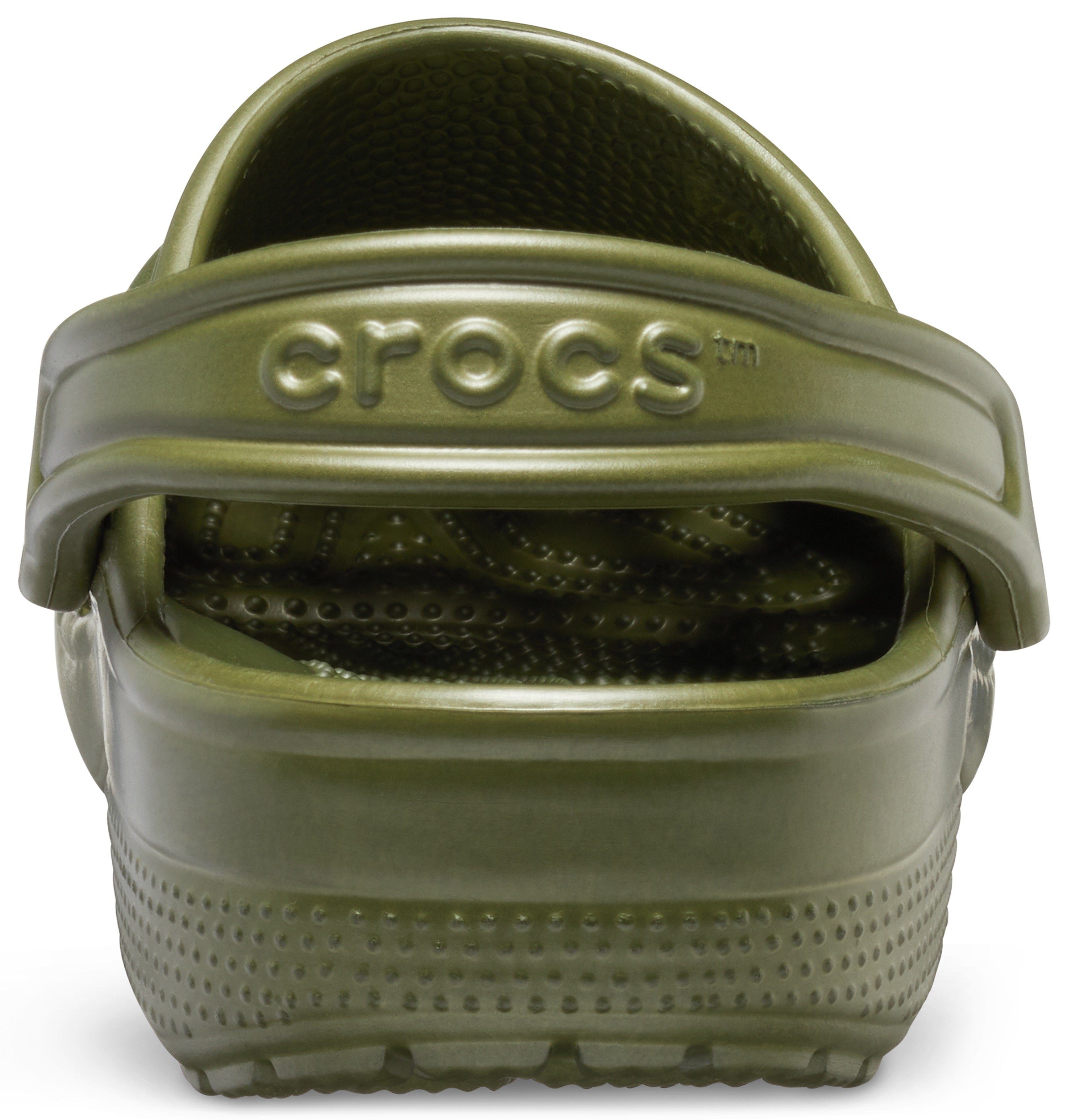 Classic khaki Logo mit typischem Clog Crocs