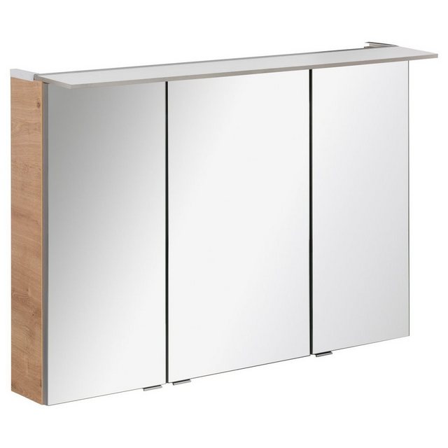 FACKELMANN Badezimmerspiegelschrank “FACKELMANN LED Spiegelschrank B.PERFEKT / Badschrank mit Soft-Close-System / Maße (B x H x”
