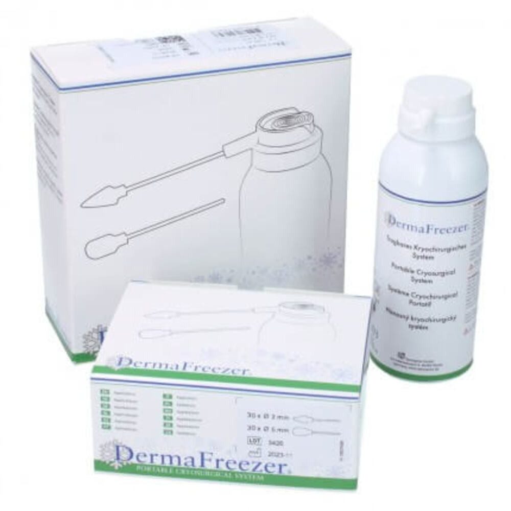 DocMed Warzen-Vereisungsspray Derma Freezer Set, (Spar Set, 62-tlg), Warzenentfernung, Schmerzarme Behandlung