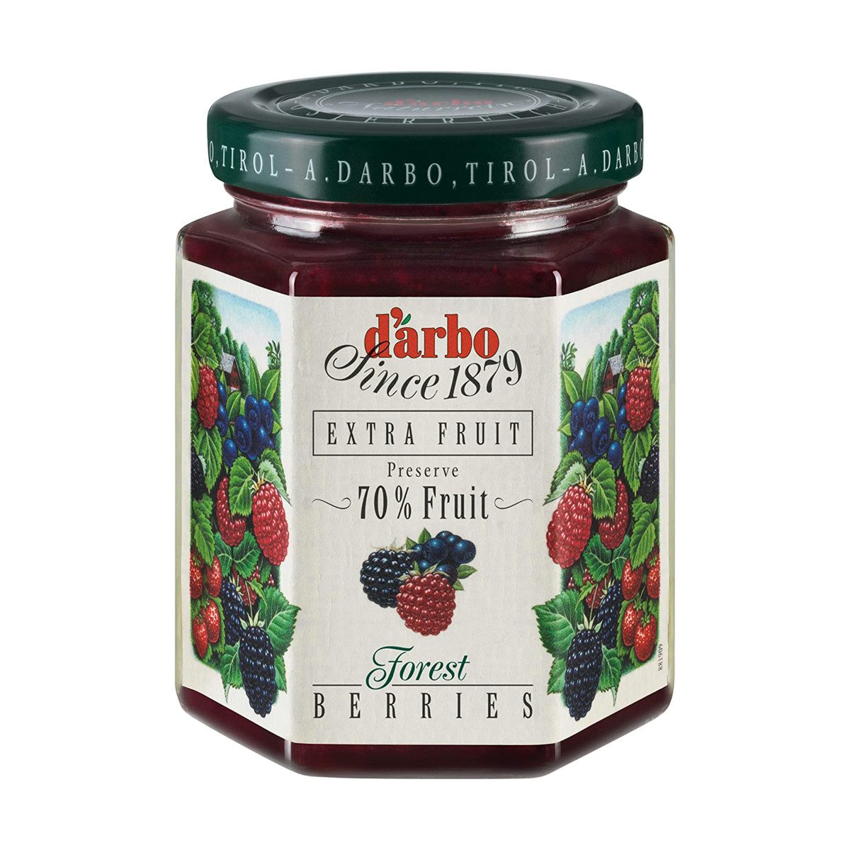 darbo Fruchtaufstrich, Darbo Waldbeeren Fruchtaufstrich Naturrein fruchtreich Konfitüre 200g