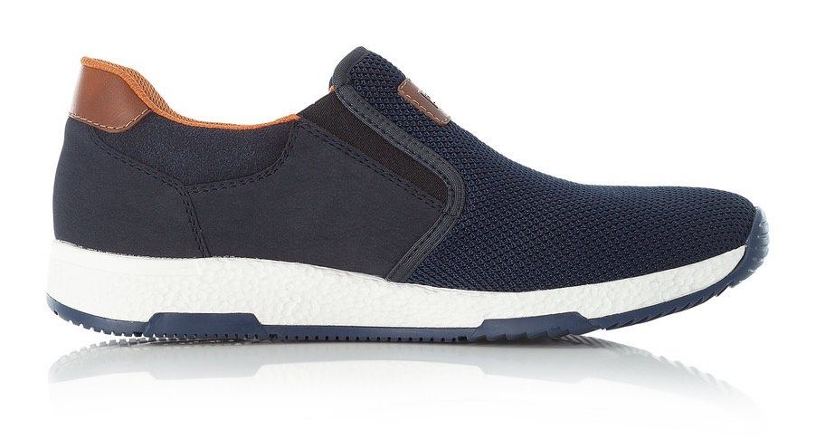 Rieker Slip-On Sneaker Casual Slipper, Freizeitschuh, Schlupfschuh mit Kontrastnaht
