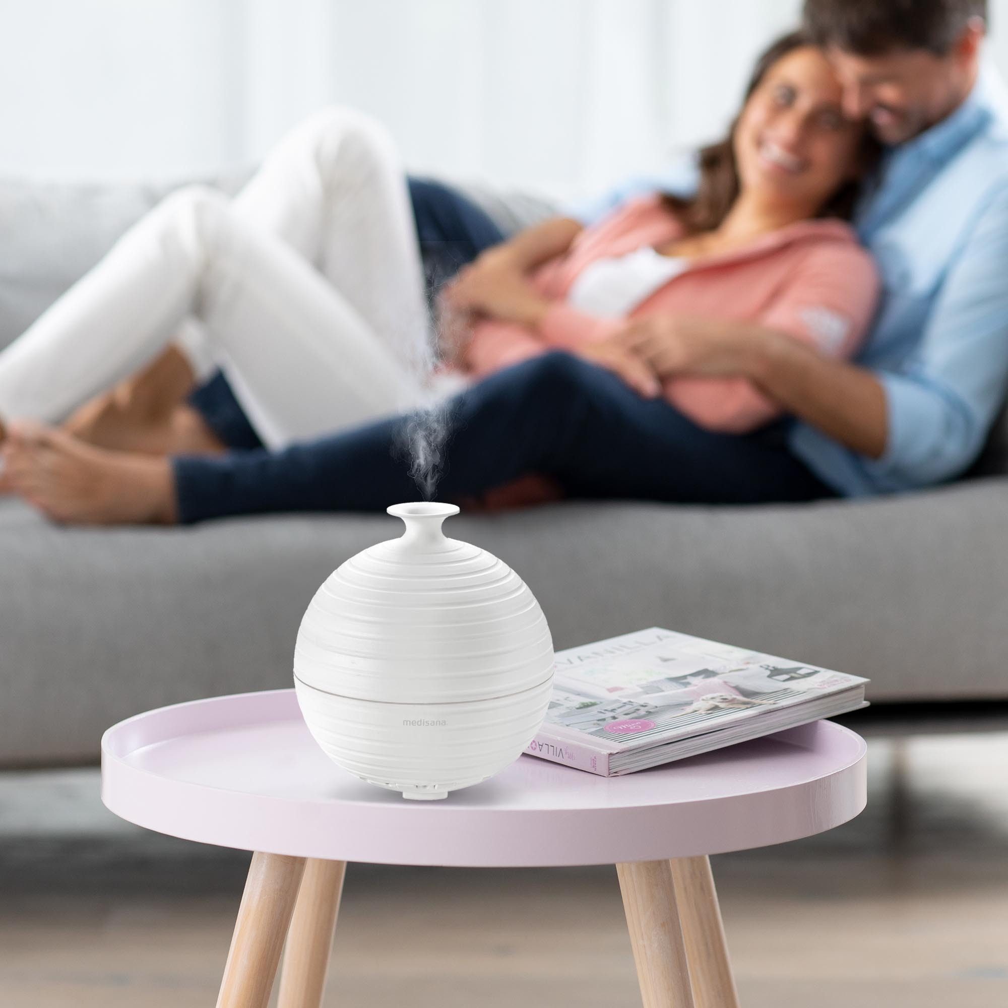 medisana Diffuser AD 620, 0,3 l Wassertank, 0,3L Tank, für Duftöle, Ultraschall-Technologie, 5 Lichter, Timer