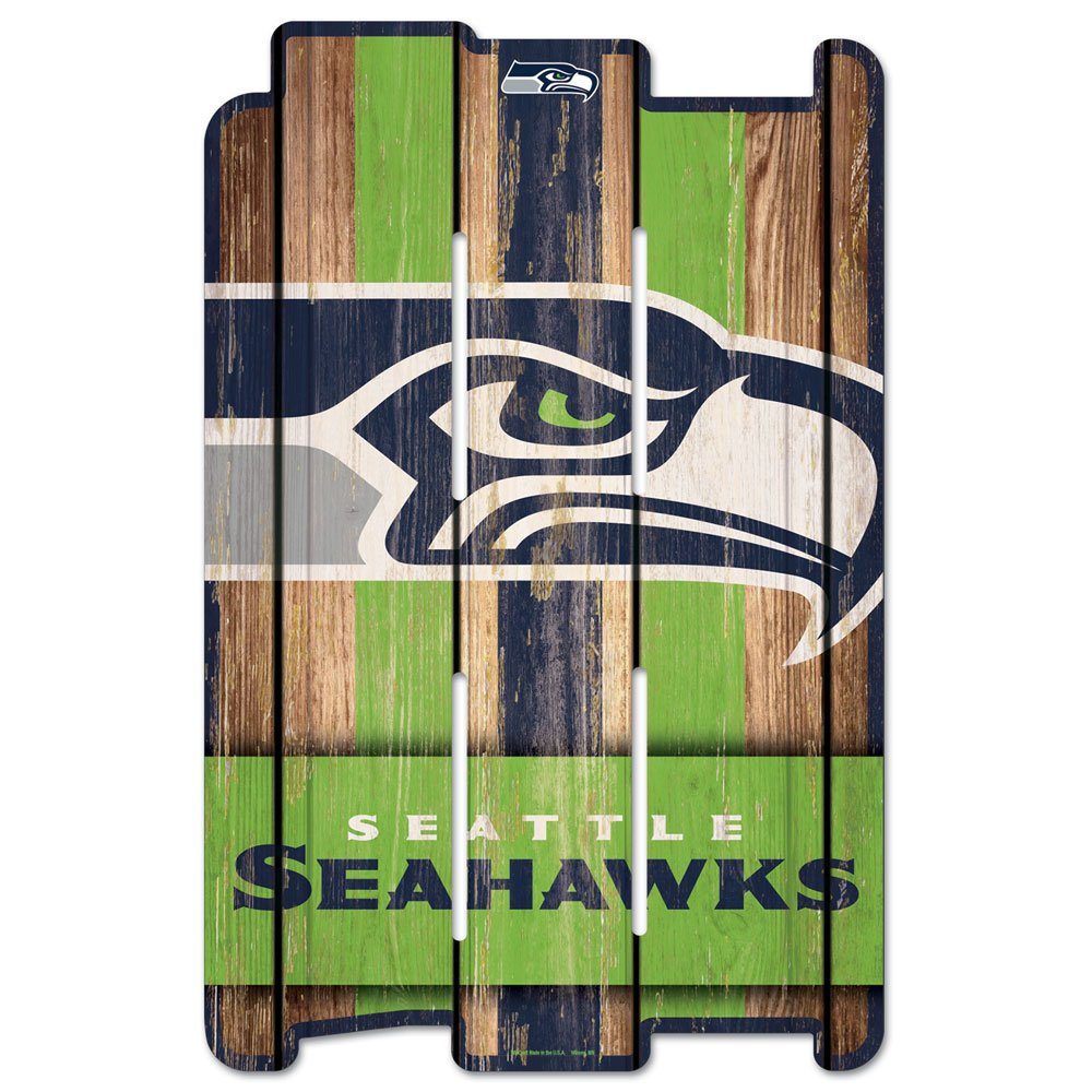 WinCraft Wanddekoobjekt PLANK Holzschild Sign NFL Seattle Seahawks