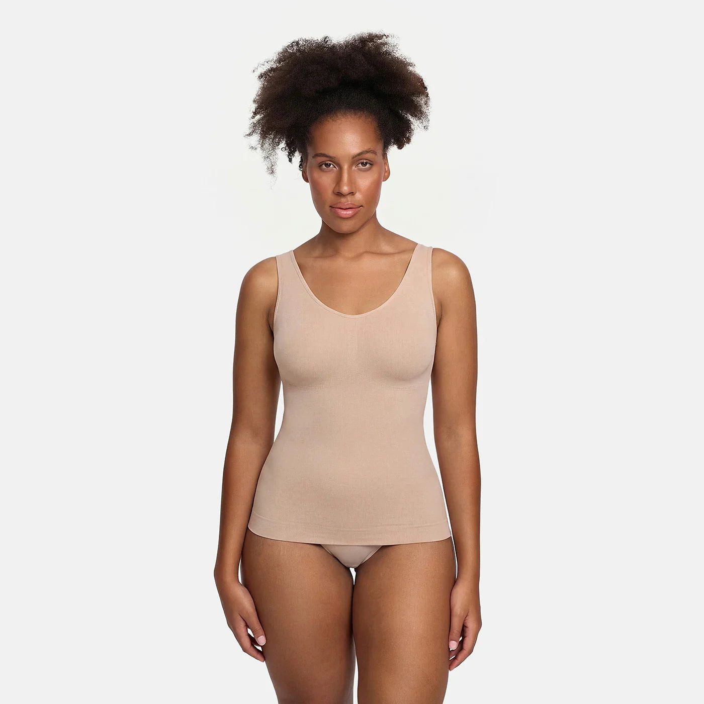 Creamy Fabrics Miederbody Shaping Unterhemd-Beige-2XL (1-tlg) günstig online kaufen
