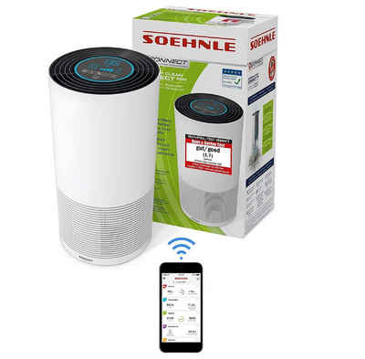 Soehnle Luftreiniger Luftreiniger Airfresh Connect 500 Bluetooth Allergiker CADR 300m³/h, für 78 m² Räume, Air Purifier Raucherzimmer Luftfilter Zuhause Timer per App Philips