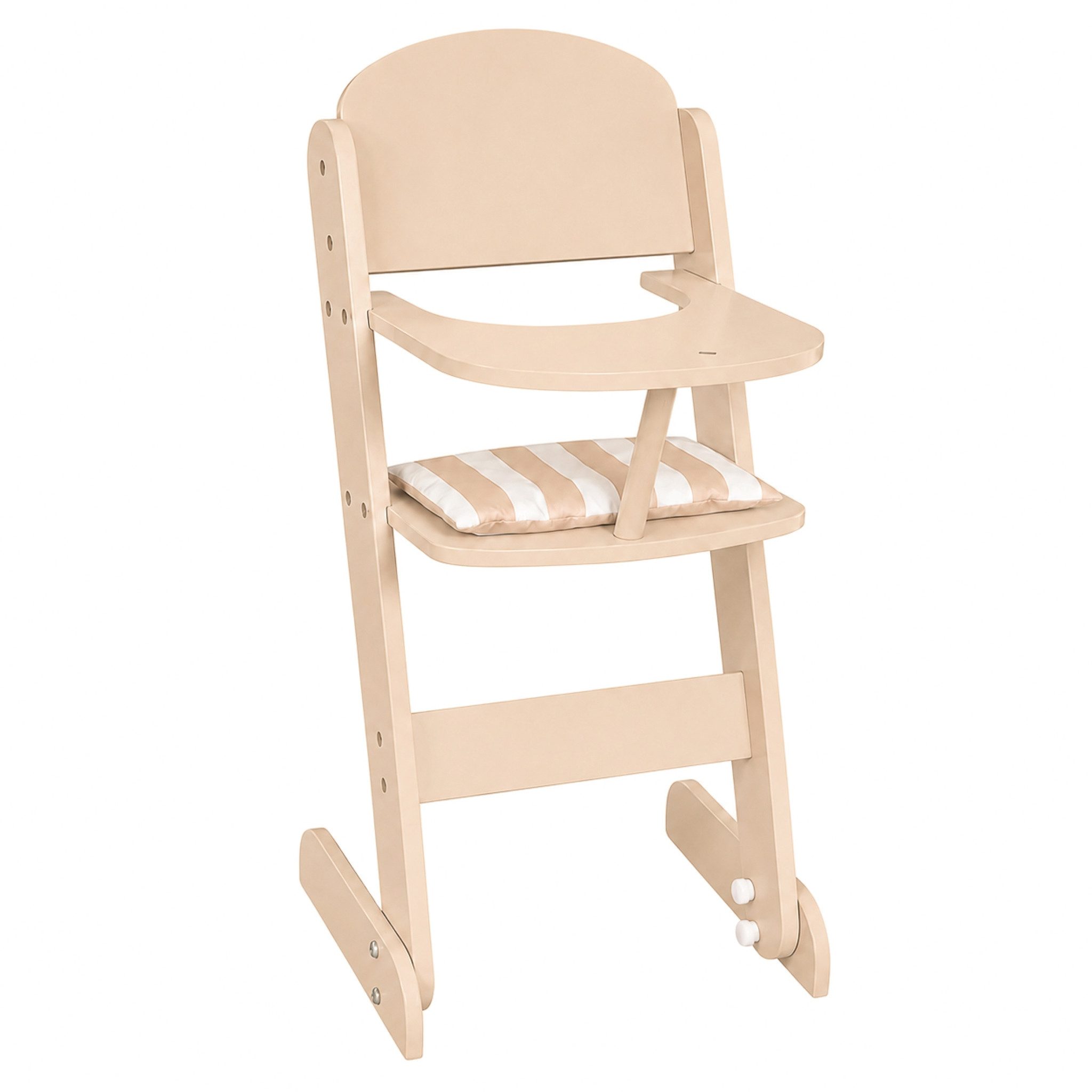 howa Puppenhochstuhl stripes, aus Holz mit Sitzkissen, für Puppen bis 48 cm