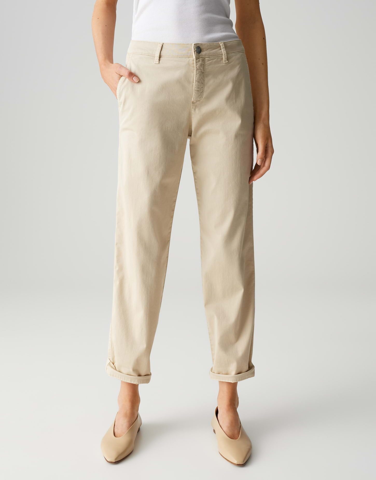 Chinohose LISANA BASE aus BCI Cotton Mix