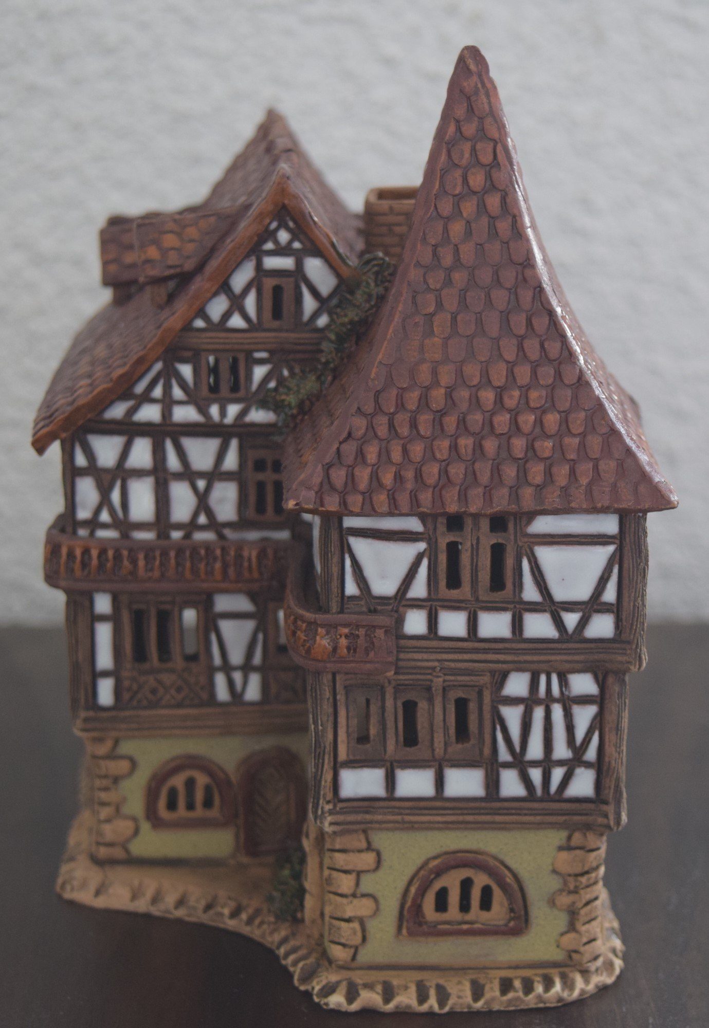 (1 Keramik- - Haus Räucherhaus Fachwerkhaus - Lichthaus HandArt, Dekohelden24 St) B