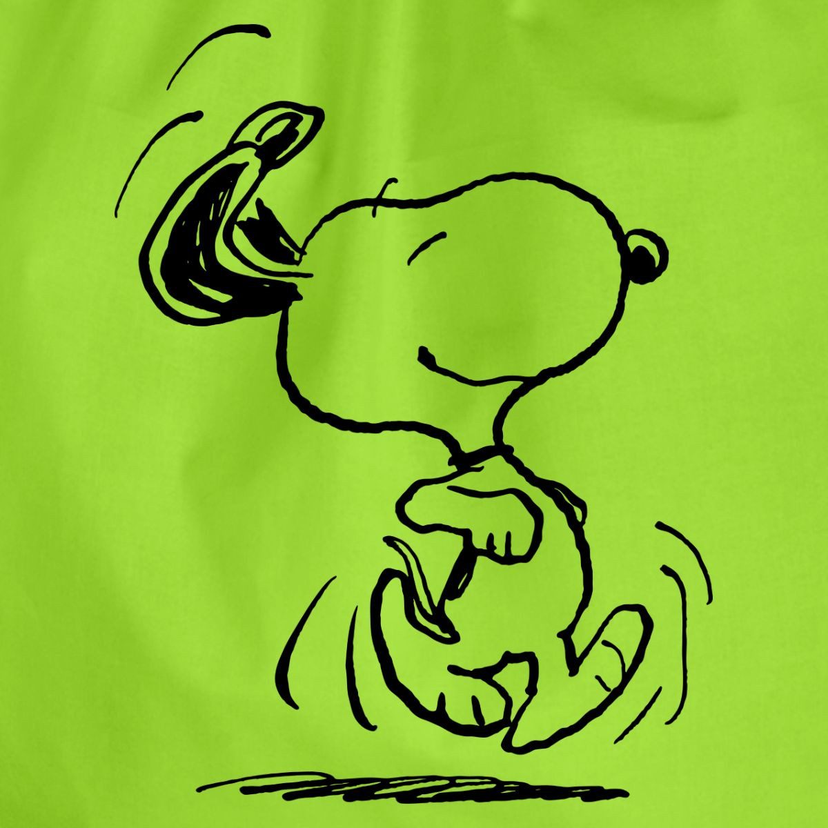 Spreadshirt Turnbeutel Peanuts Snoopy Happy Turnbeutel (1-tlg)