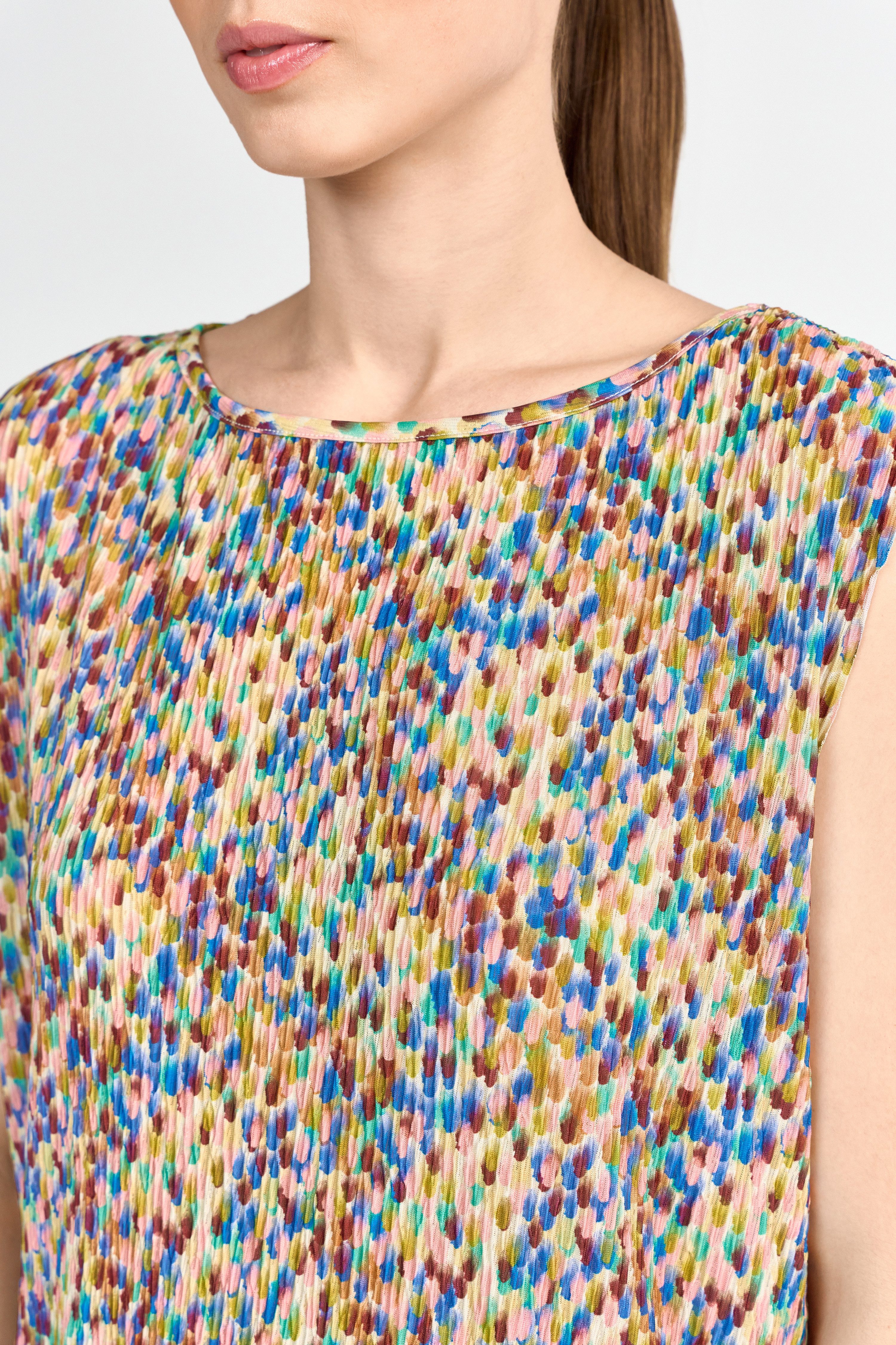 RICHROYAL Shirttop mit Rundhalsausschnitt, luftiges Crepe, günstig online kaufen