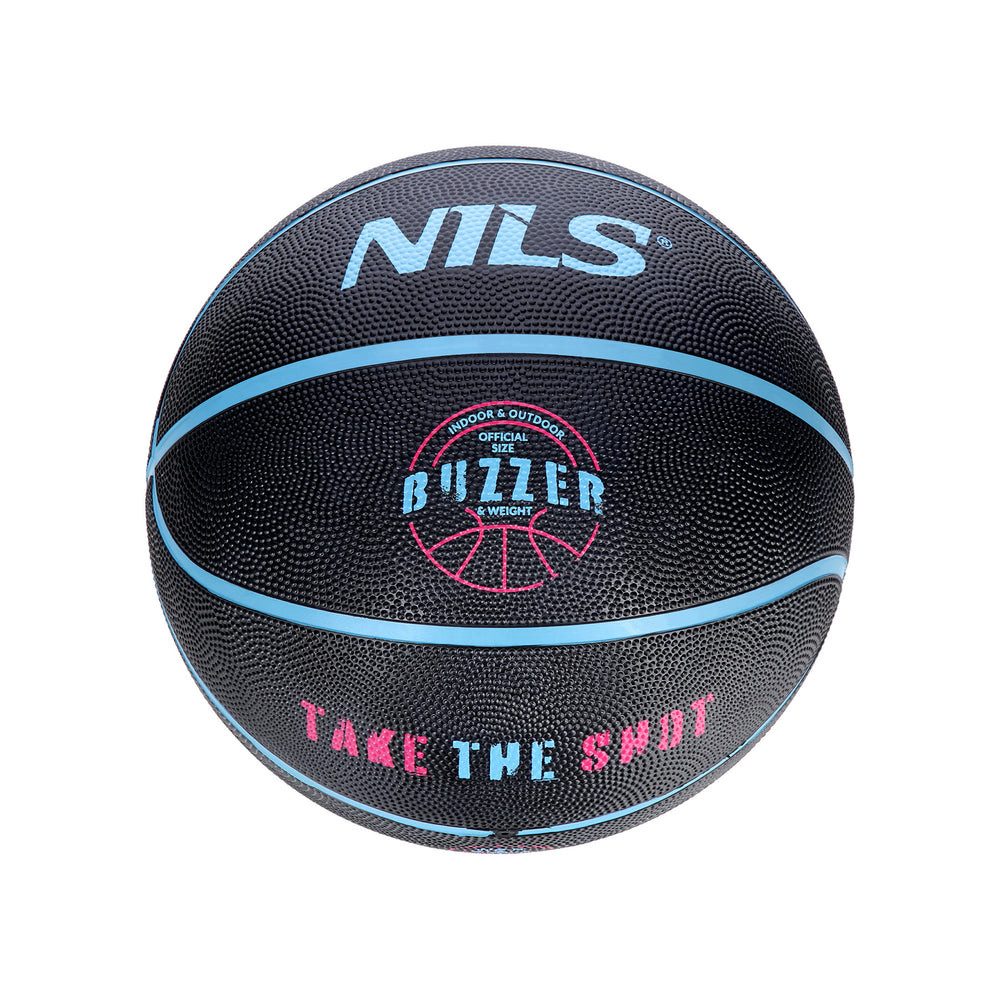 Nils Basketball Streetball Spielball Trainingsball (Spar-Set, 1-St., 75 cm Umfang, griffig), Größe 7, Indoor & Outdoor, griffiges Gummi