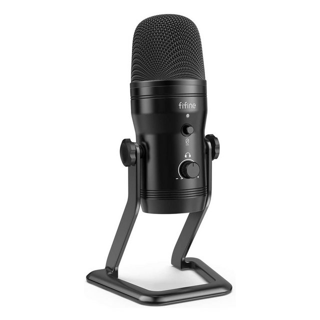FIFINE Mikrofon USB Mikrofon mit Vier Tonabnehmer-Mustern Mikrofon Gaming