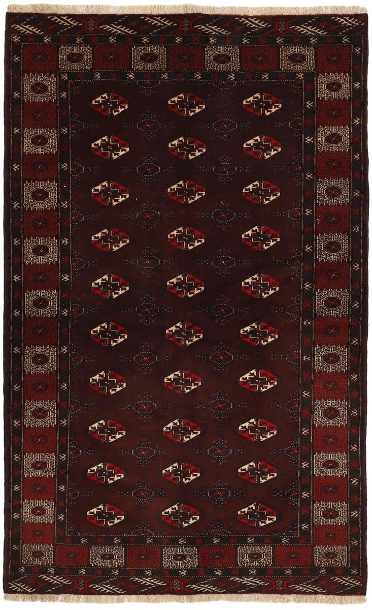 Orientteppich Turkaman 155x255 Handgeknüpfter Orientteppich / Perserteppich, Nain Trading, rechteckig, Höhe: 6 mm