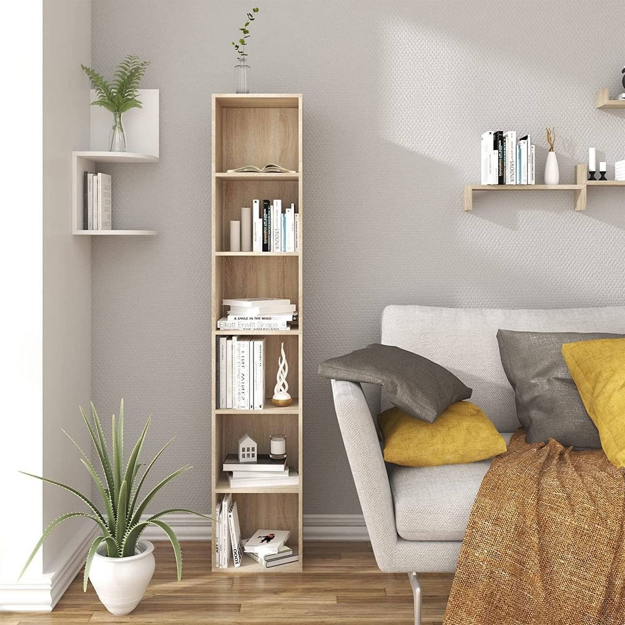Woltu Bücherregal, 1-tlg., Aktenschrank, MDF, 6 günstig online kaufen