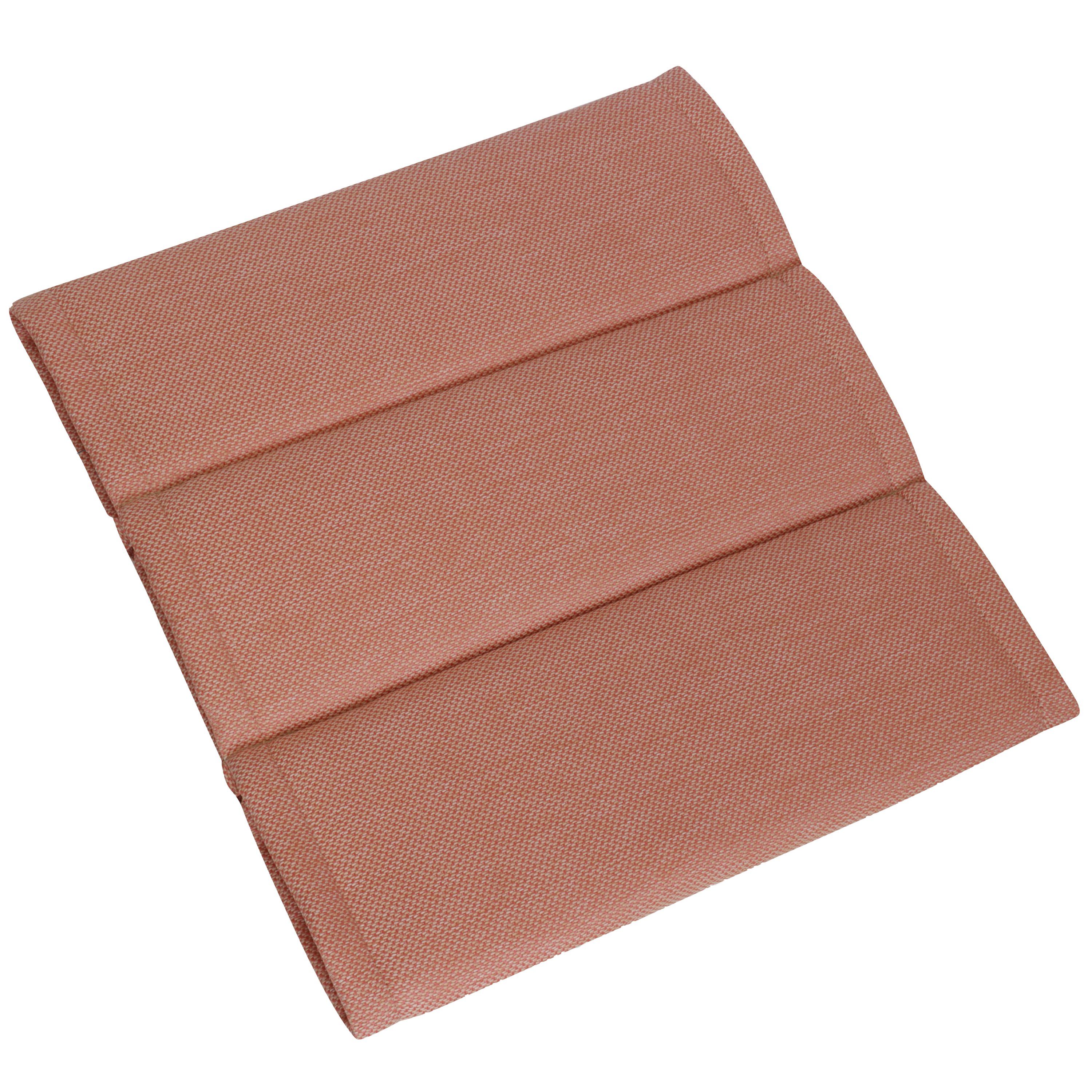 Herlag Hockerauflage Linnea, 50x50x3cm leichtes Kissen edles Strukturgewebe