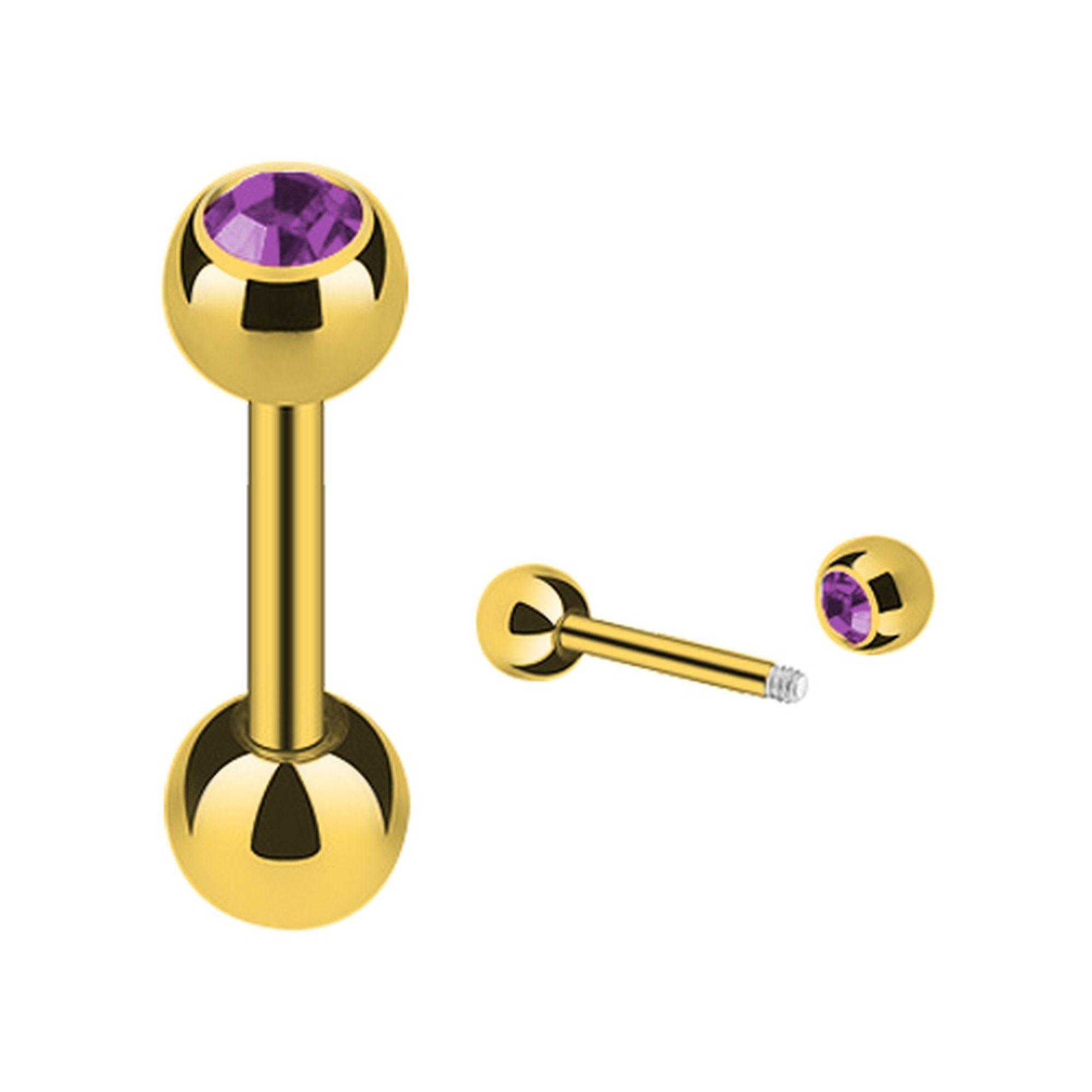 Taffstyle Piercing-Set Piercing Ohr Cartilage vergoldet günstig online kaufen