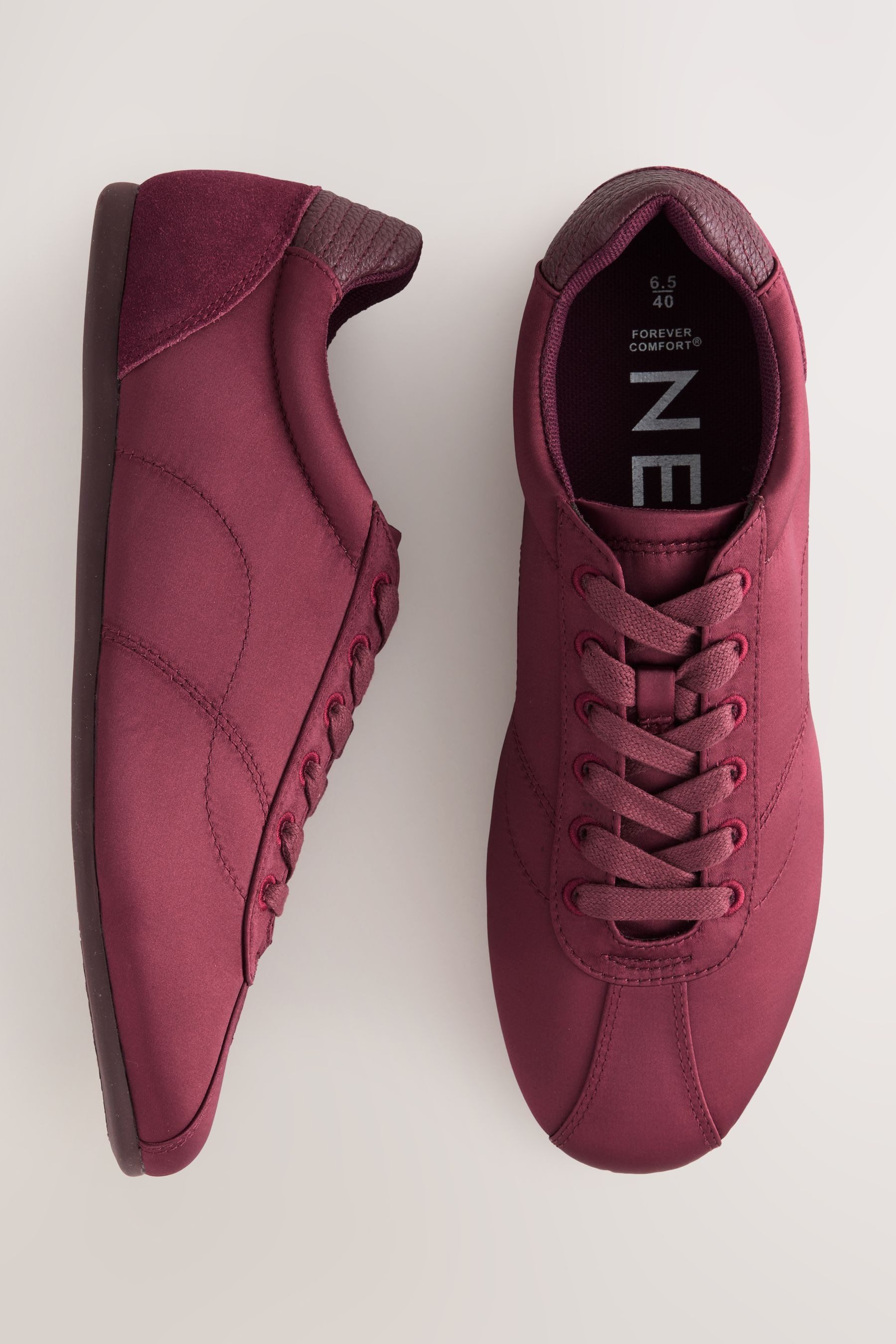 Next Forever Comfort® Schnürsneaker aus Satin Sneaker (1-tlg) günstig online kaufen