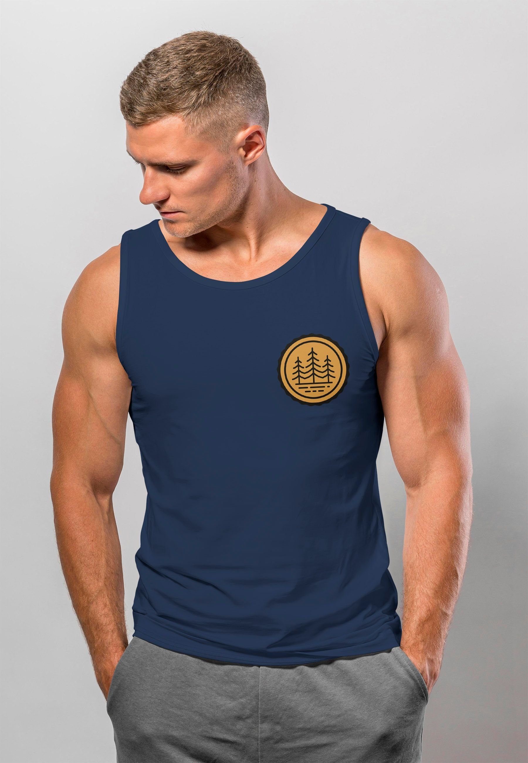 Neverless Tanktop Herren Tank-Top Wald Bäume günstig online kaufen