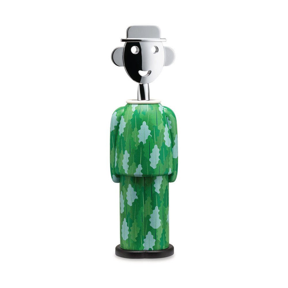 Alessi Korkenzieher Korkenzieher Alessandro M. 21 cm Fulvia Mendini, Korkenzieher Alessandro M., Ø6cm, AlkiPapier, grün