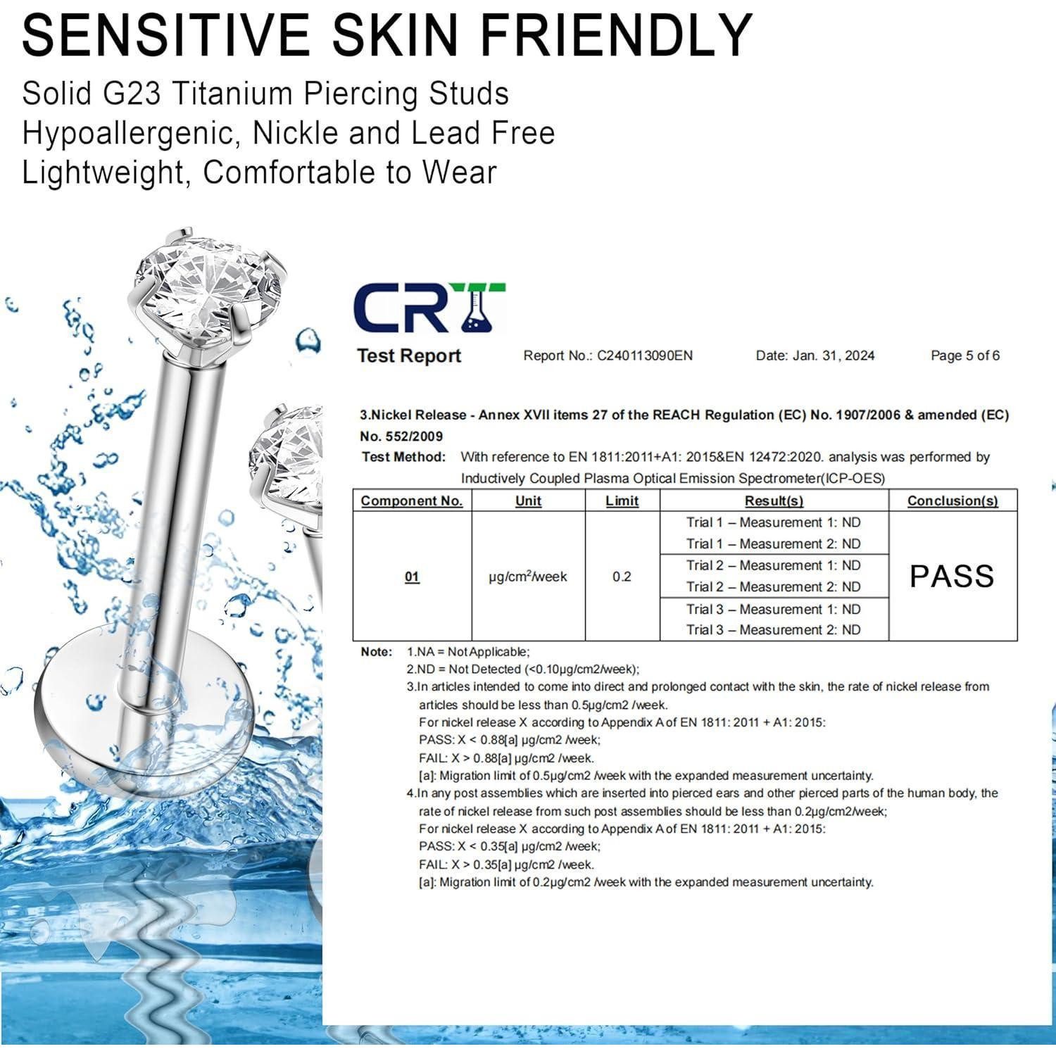 LuxusKollektion Schmuckset Piercing Titan G23 Labret günstig online kaufen