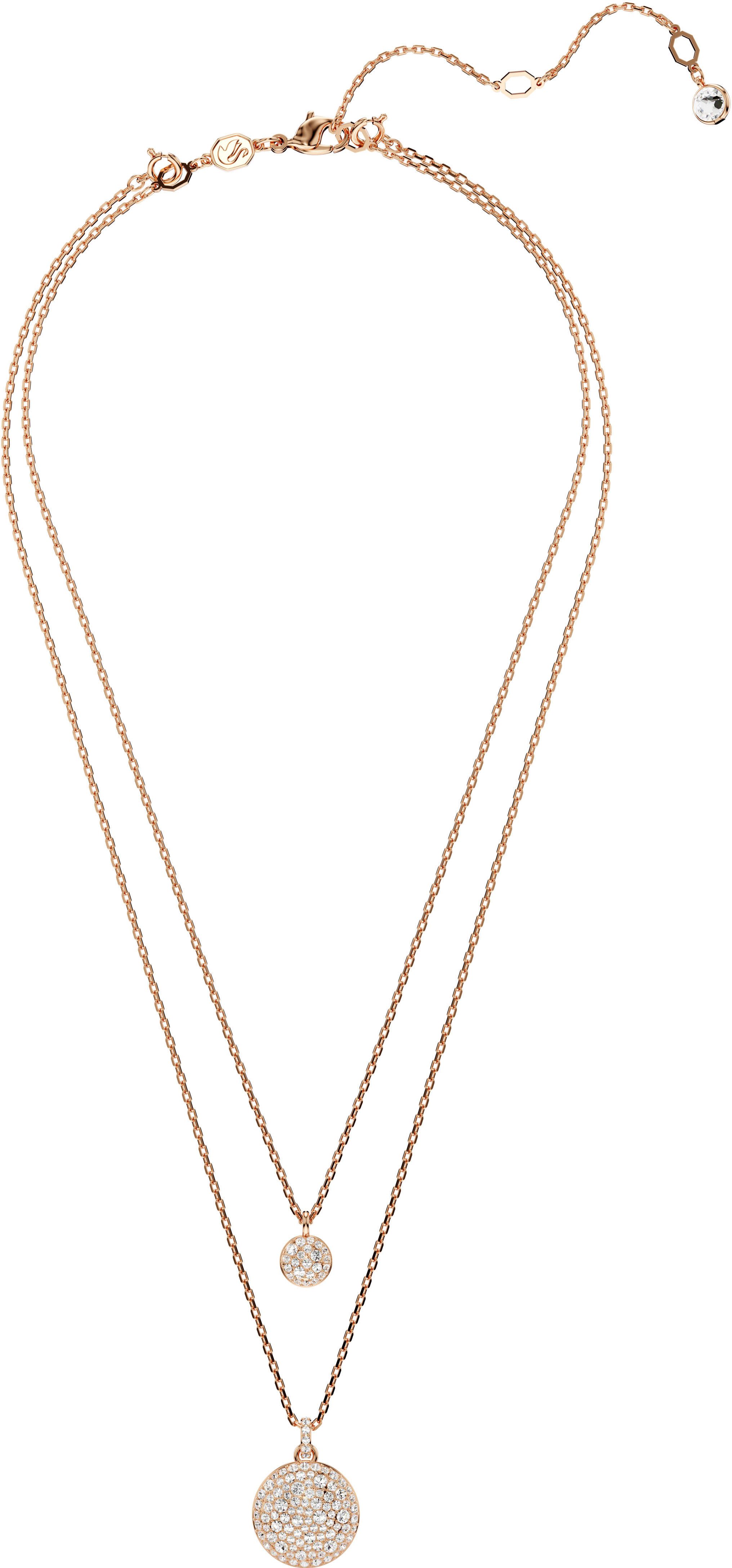 Swarovski Ketten-Set Sublima Round im Lagenlook (Set, 2-tlg), mit Swarovski® Kristall