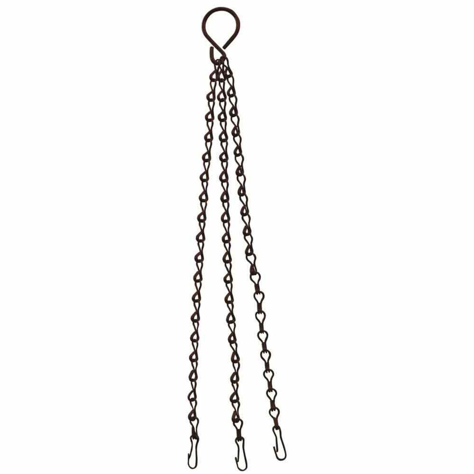 Siena Garden Blumenampel Ersatzkette für Hängeampel, 45 cm mit Haken, schwarz