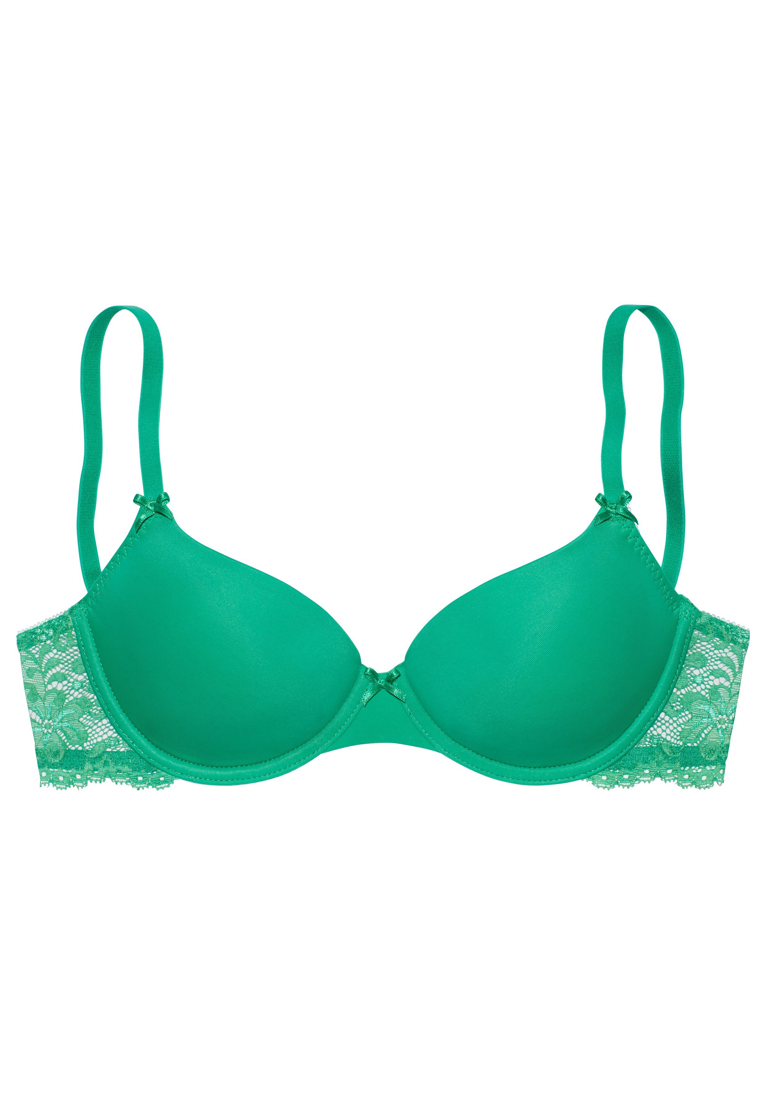 Nuance by Lascana Schalen-BH, BH mit Bügel, mit Spitzenrücken & nahtlosen Schalen als Dessous-Set kombinierbar, sexy Dessous, sexy Unterwäsche – Bild 2 von 5