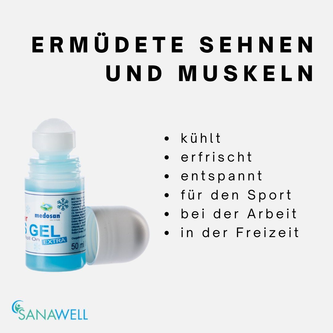 Soforthilfe Schmerzen Körperpflegemittel bei Roll-On, Eisgel Medosan